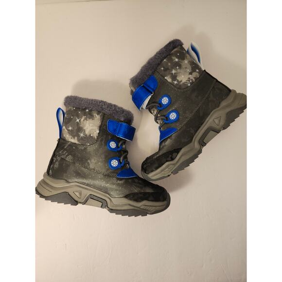 Snow Winter Boots Kids Unisex  Slip Resistant Outdoor Lined NEW Sz EU 34 US 2.5 - Picture 4 of 11